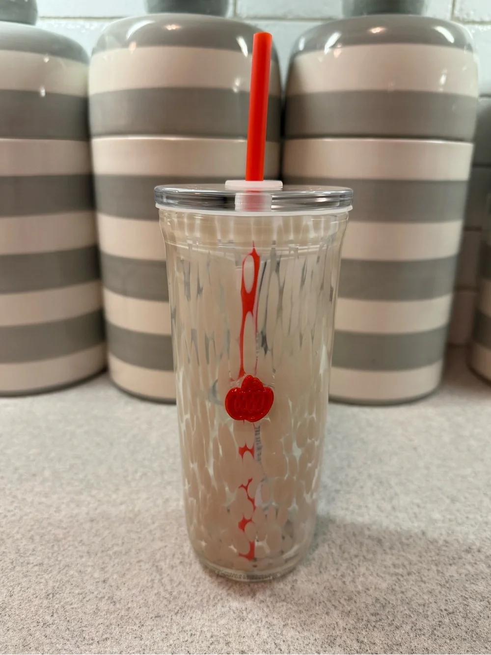 Starbucks New Halloween Pumpkin Spice Marble-Pattern Tumbler with Orange Straw